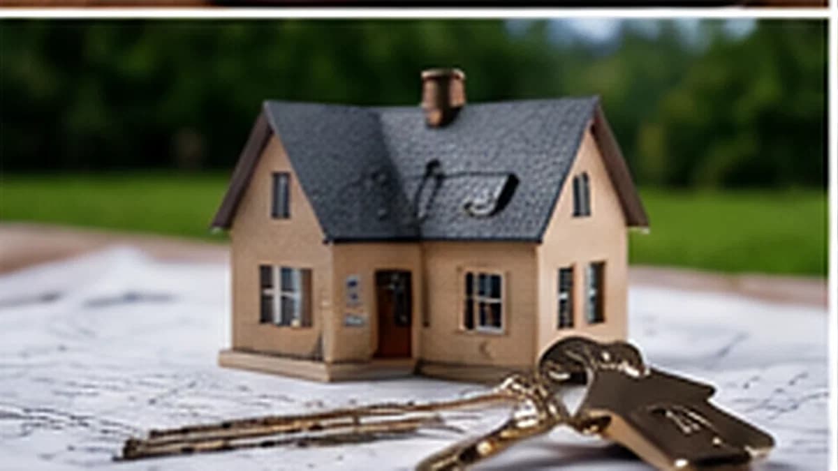 Una piccola casa e le chiavi su dei documenti