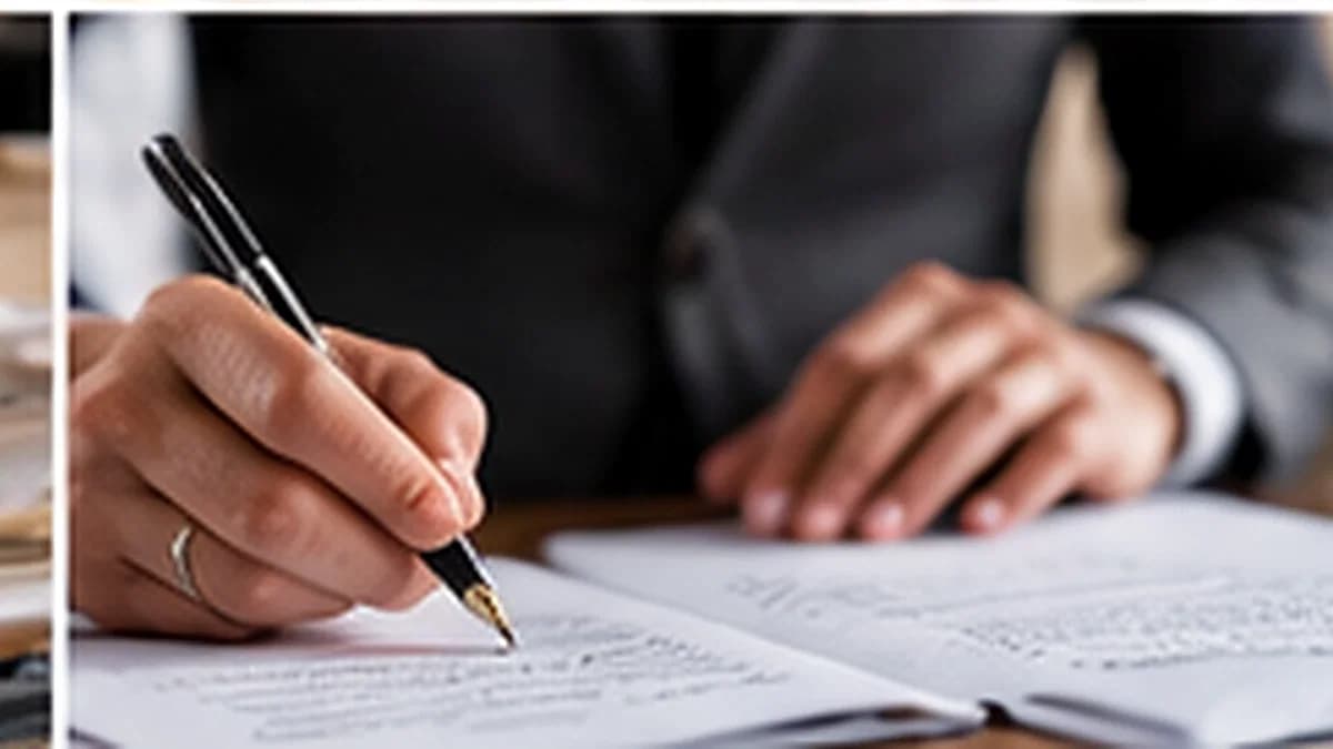 Due mani che firmano un contratto